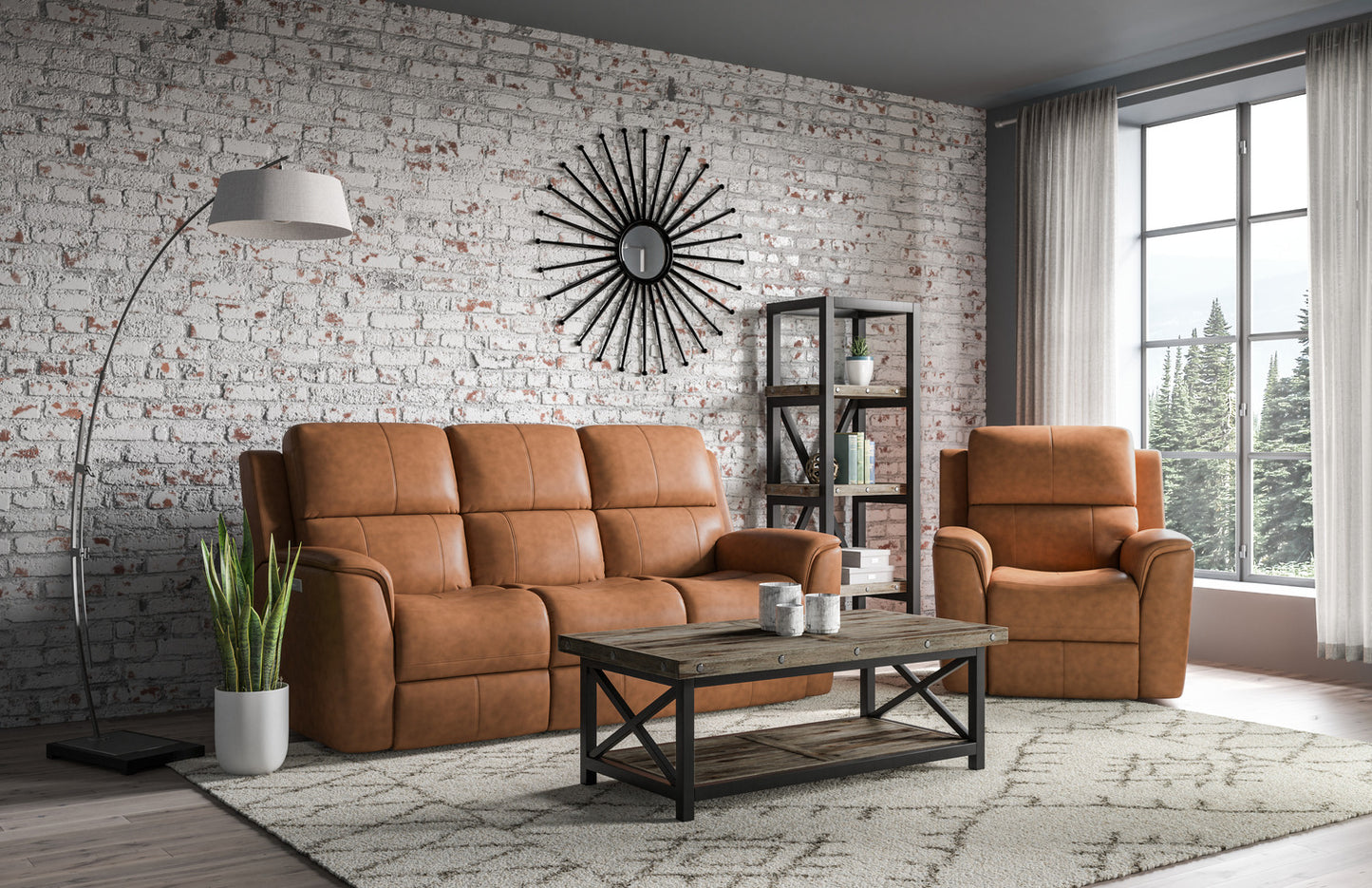 Flexsteel Karson Leather Power Reclining Sofa