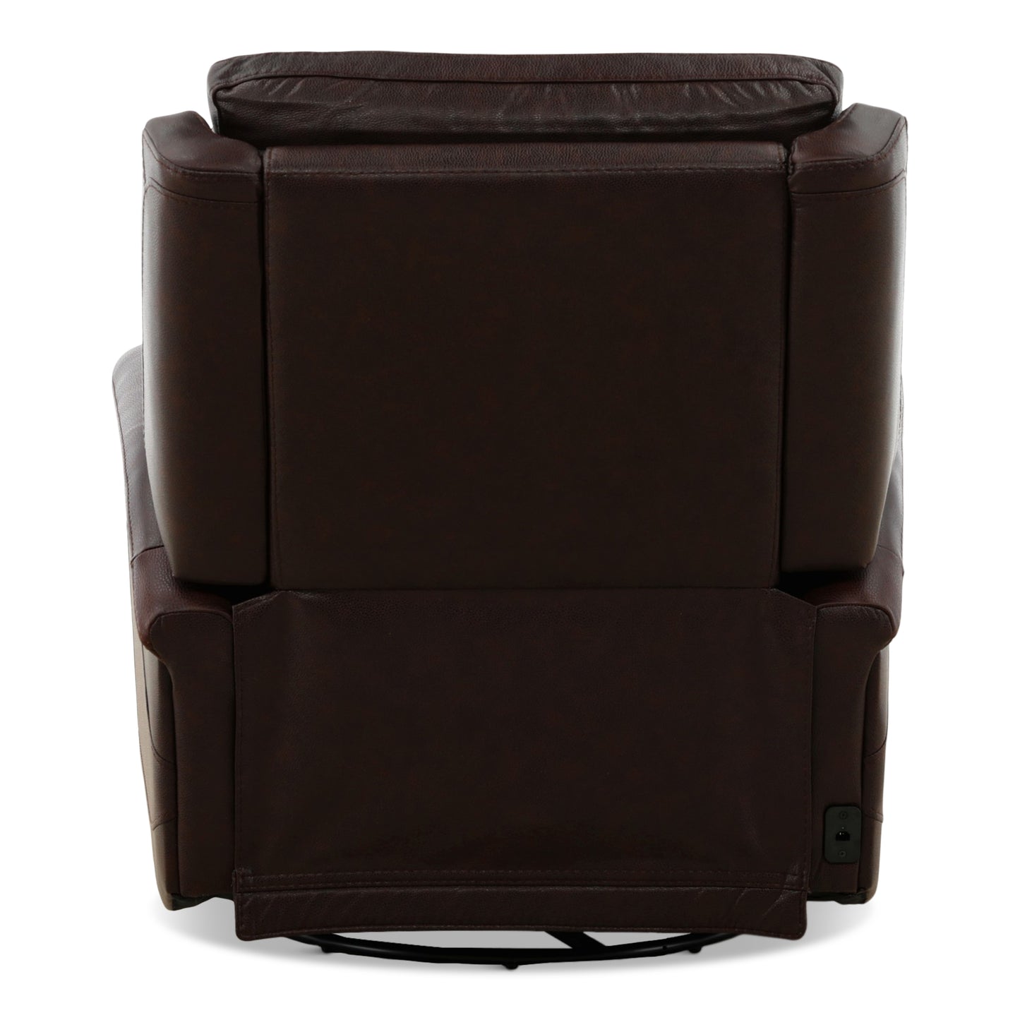 Eddystone Leather Power Swivel Glider Recliner with ZeroGravity