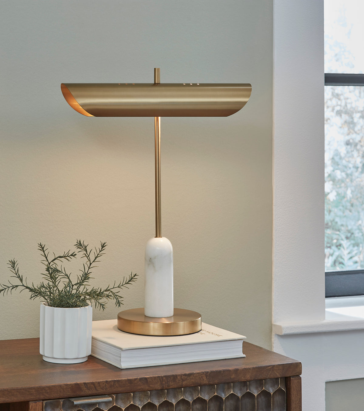 Ashley Rowleigh Marble Desk Lamp