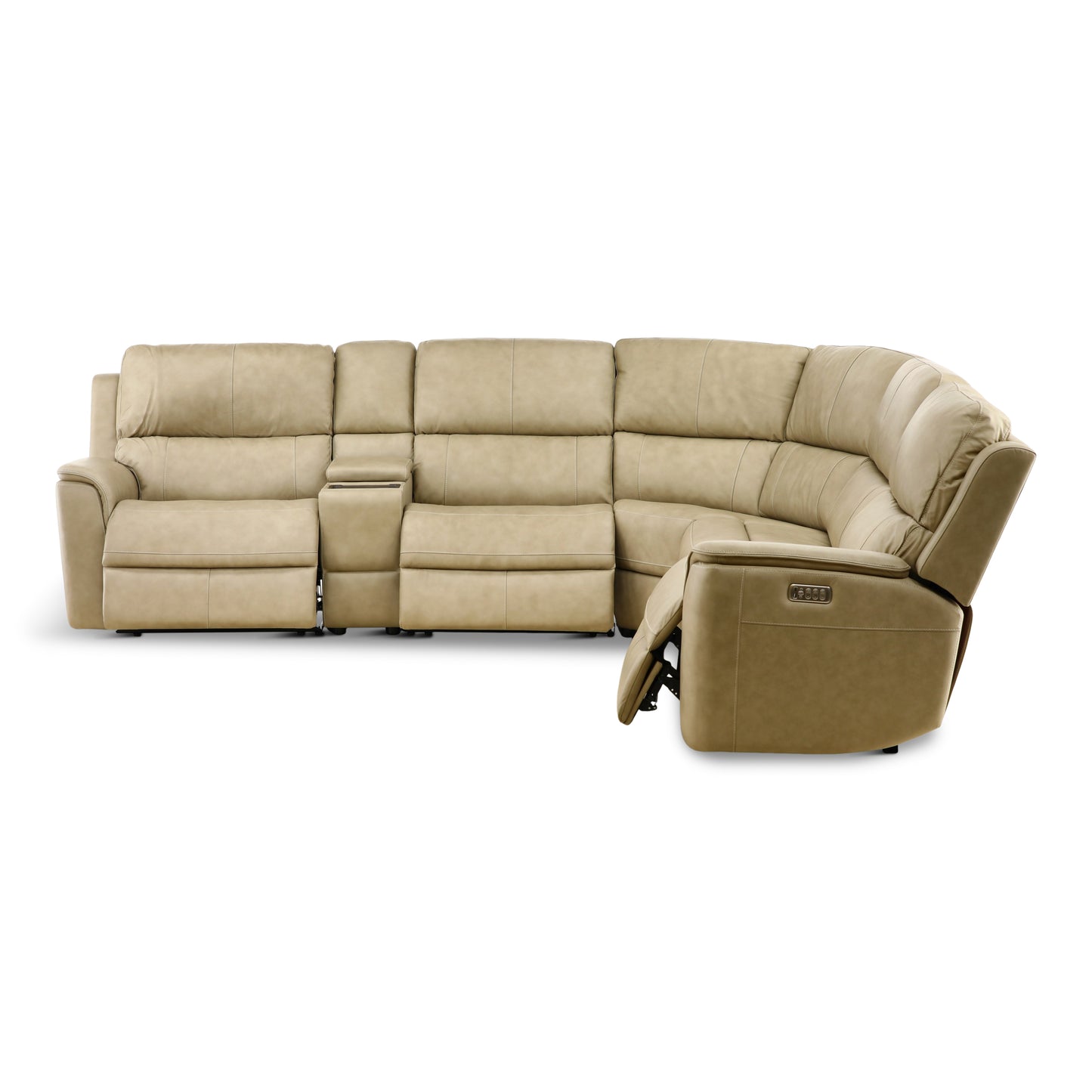 Flexsteel Karson 6-Piece Power Reclining Leather Sectional