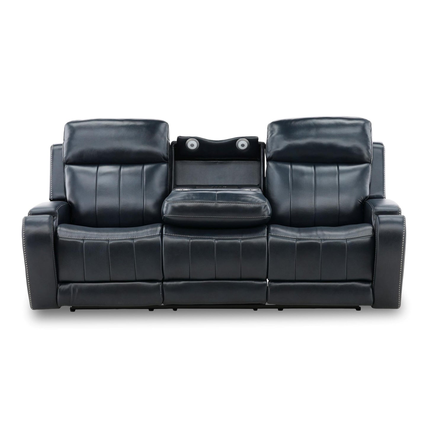 Hampton Leather Home Theater Sofa