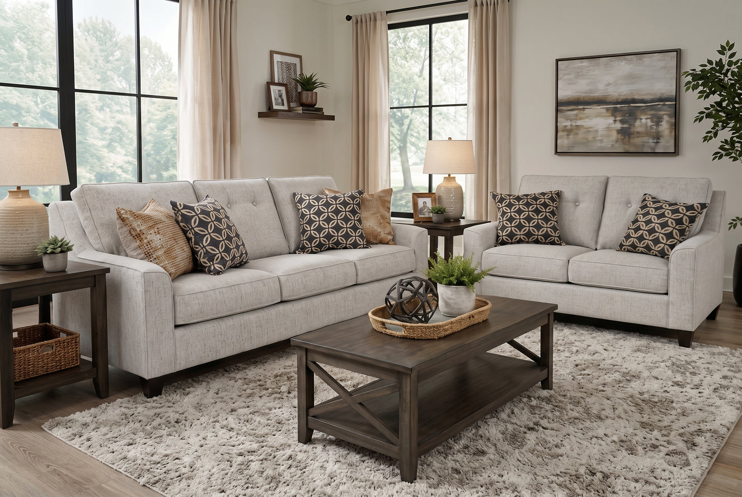 Dunlop Sofa with FREE Loveseat
