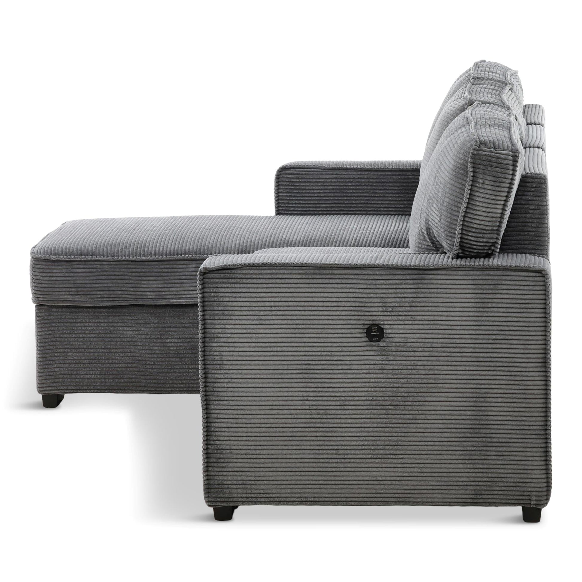 Amir 2-Piece Sectional With Sofa Bed