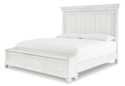 Kanwyn Queen Panel Bed With Storage Bench