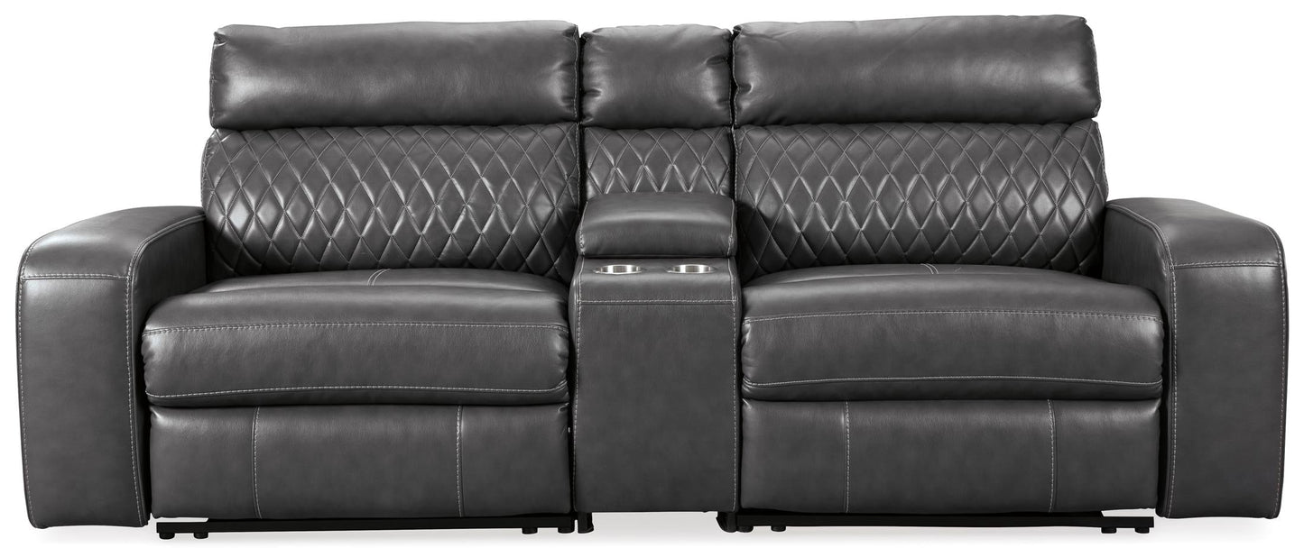 Samperstone 3-Piece Power Reclining Modular Loveseat