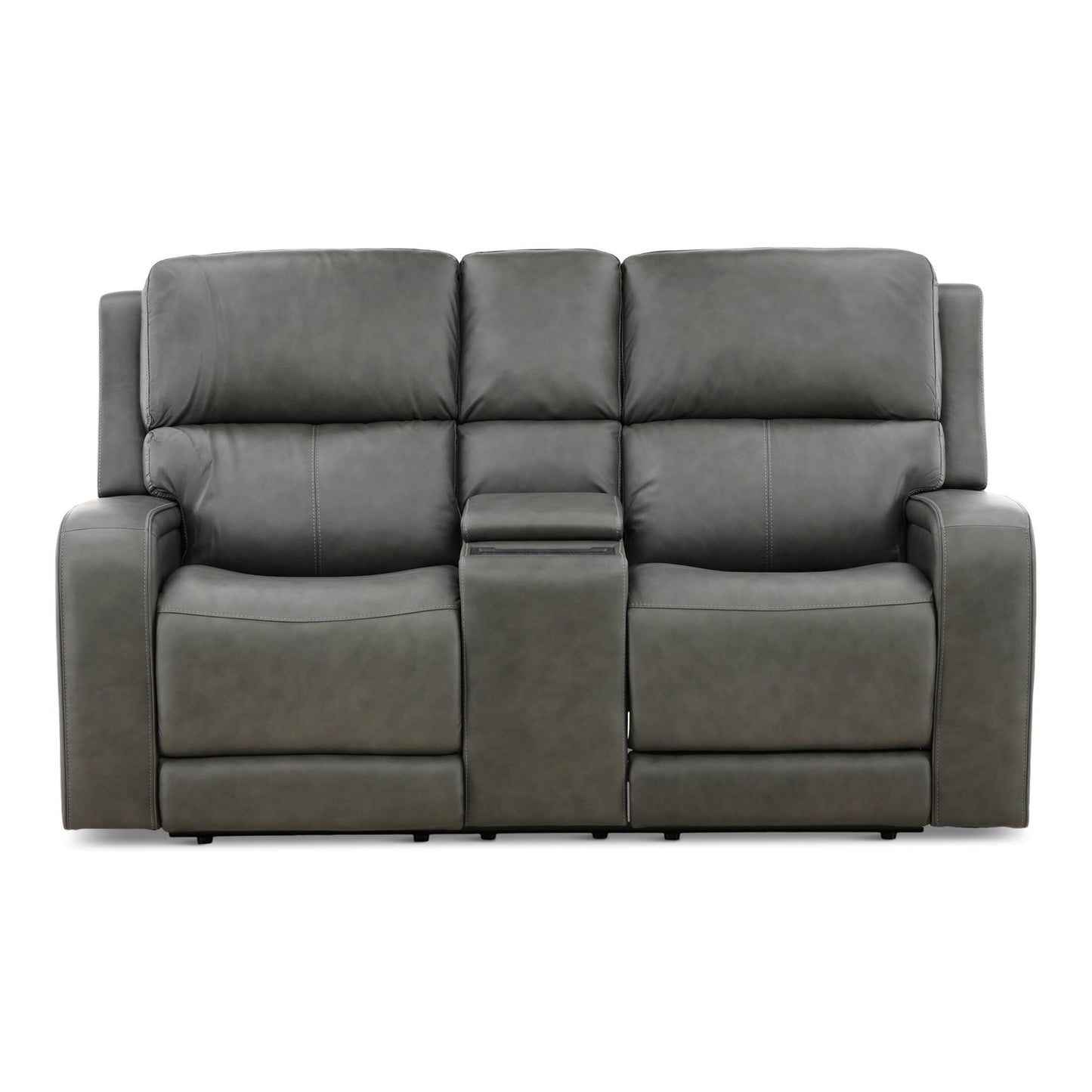 Winslow Leather Power Reclining Console Loveseat