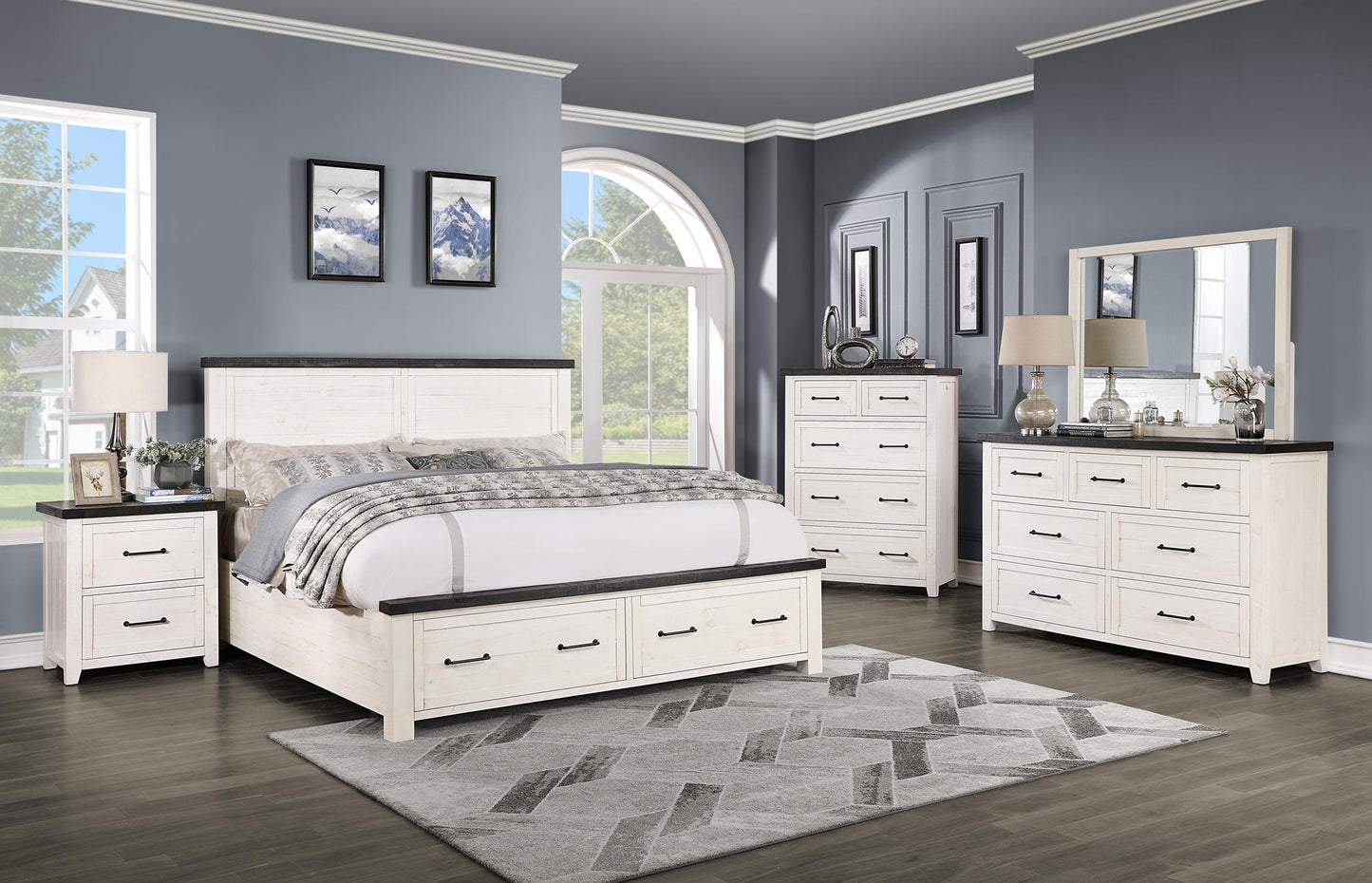 Manadal 5-piece Storage Bedroom Queen