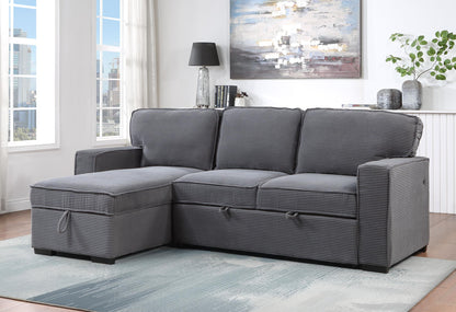 Amir 2-Piece Sectional With Sofa Bed