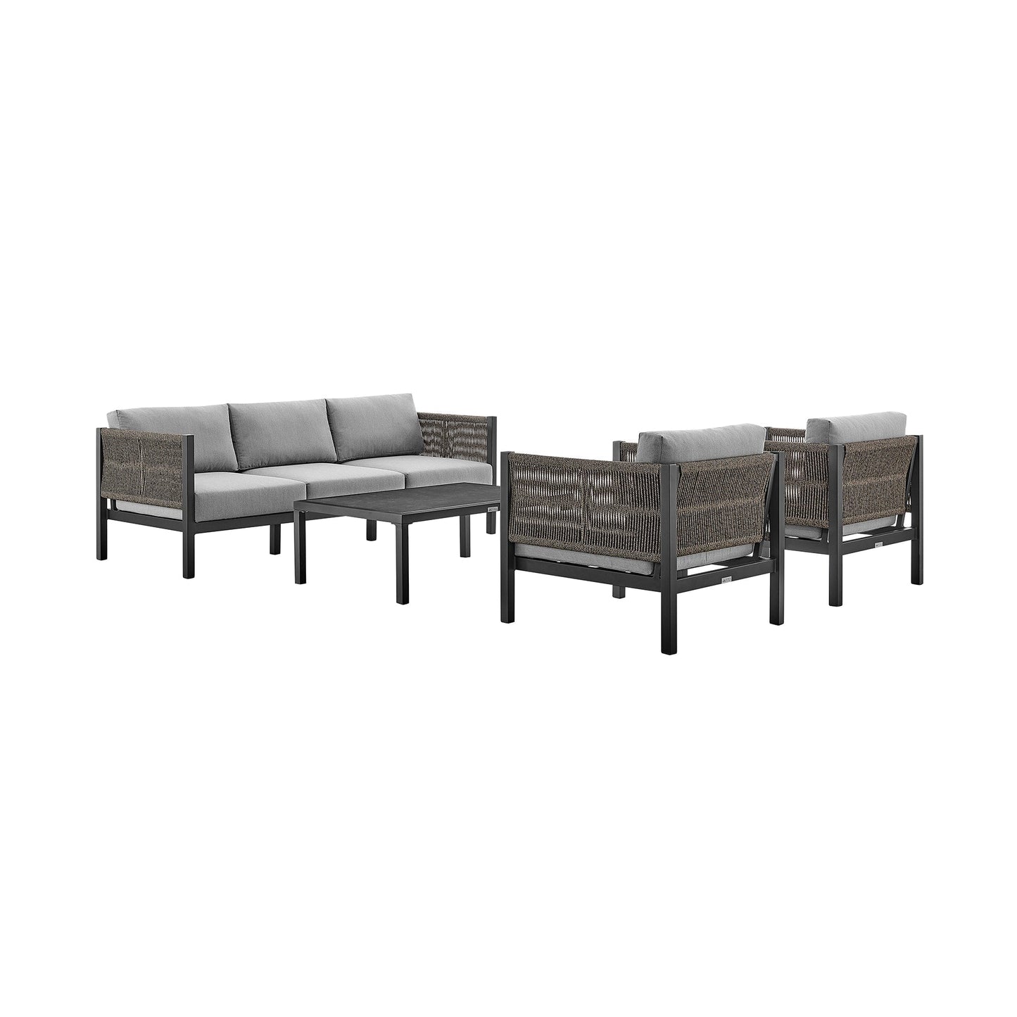 Cuffay 4 Piece Outdoor Patio Furniture Set