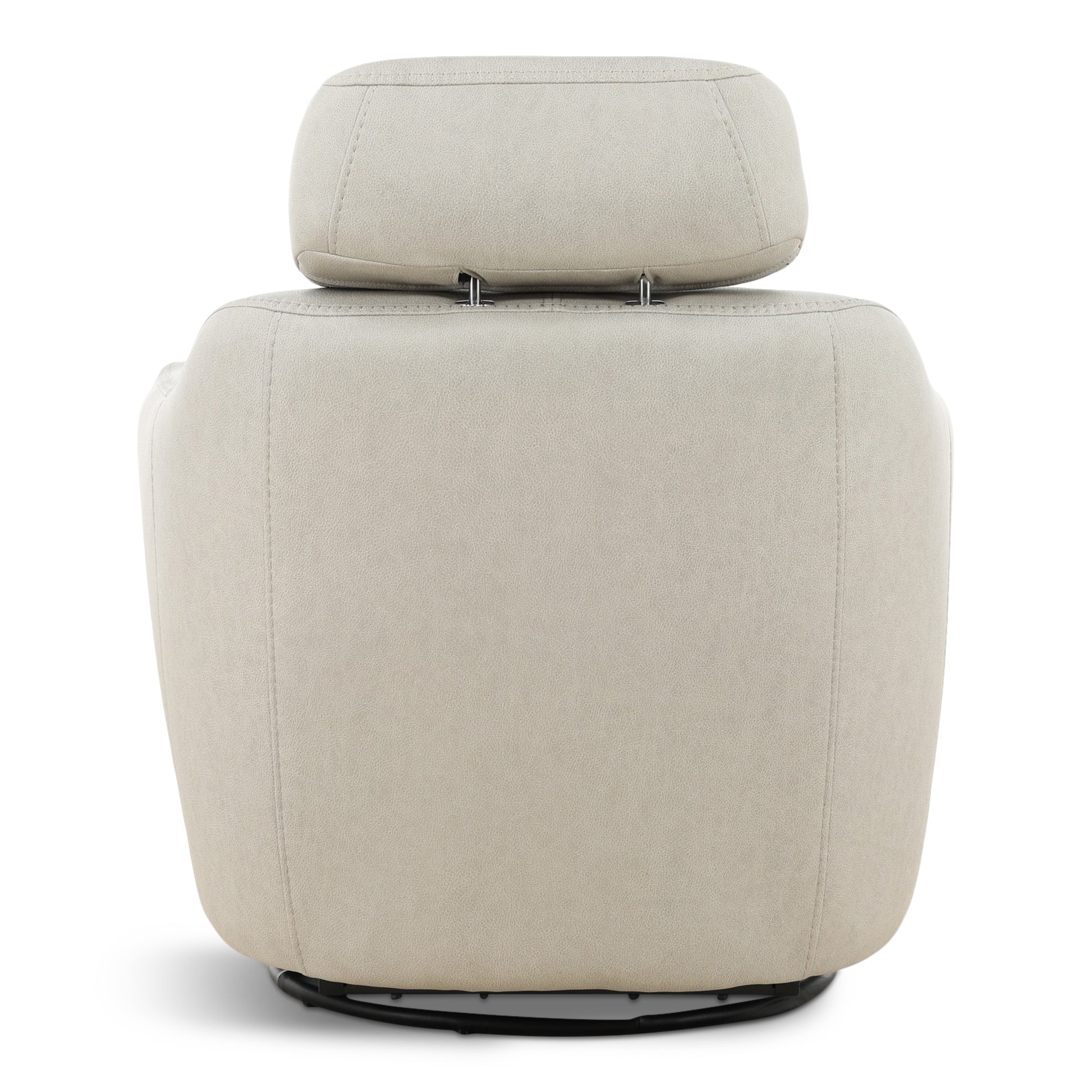 Walden Leather Power Swivel Recliner