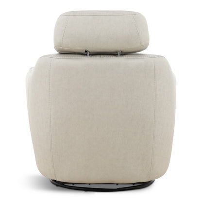 Walden Leather Power Swivel Recliner