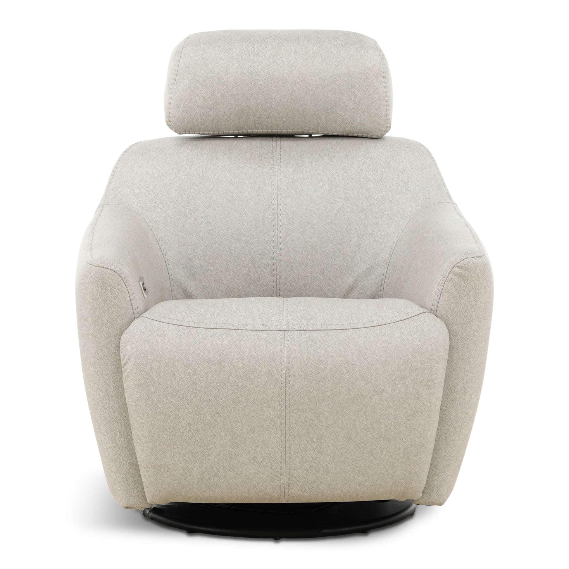 Walden Leather Power Swivel Recliner