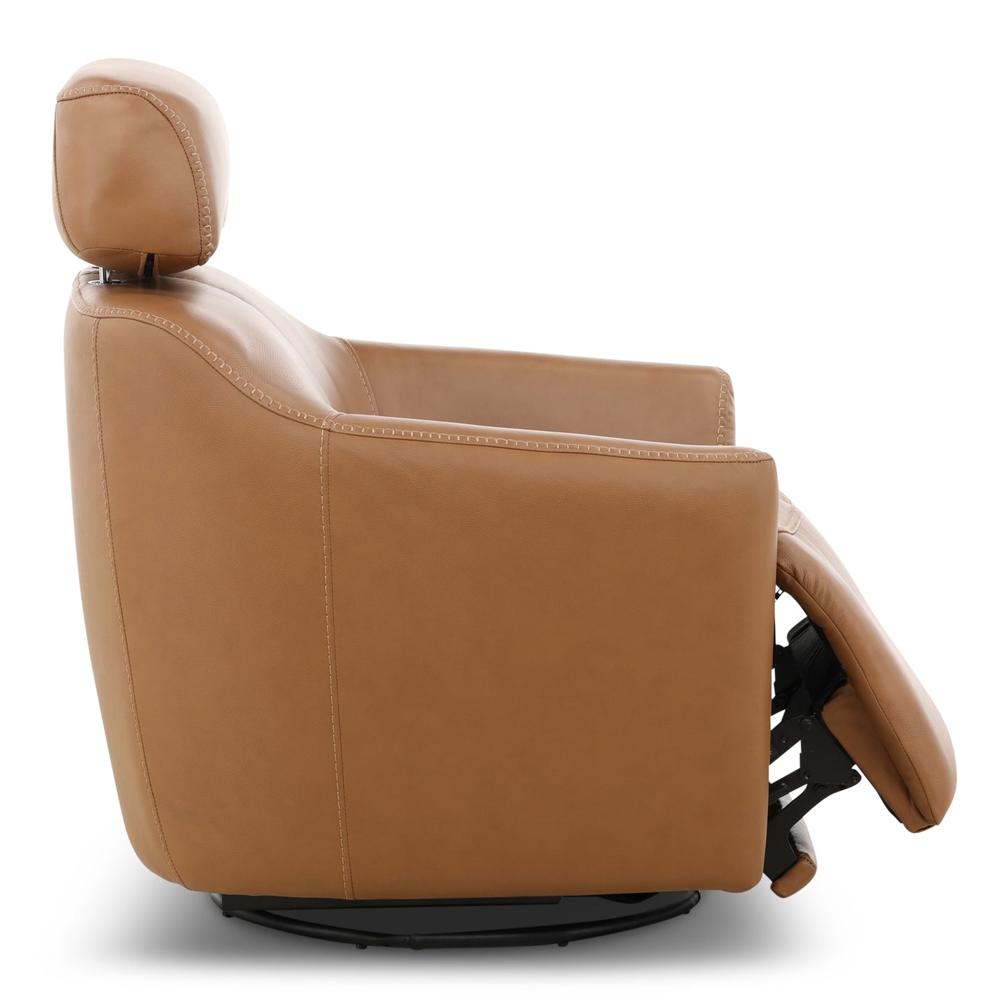 Walden Leather Power Swivel Recliner