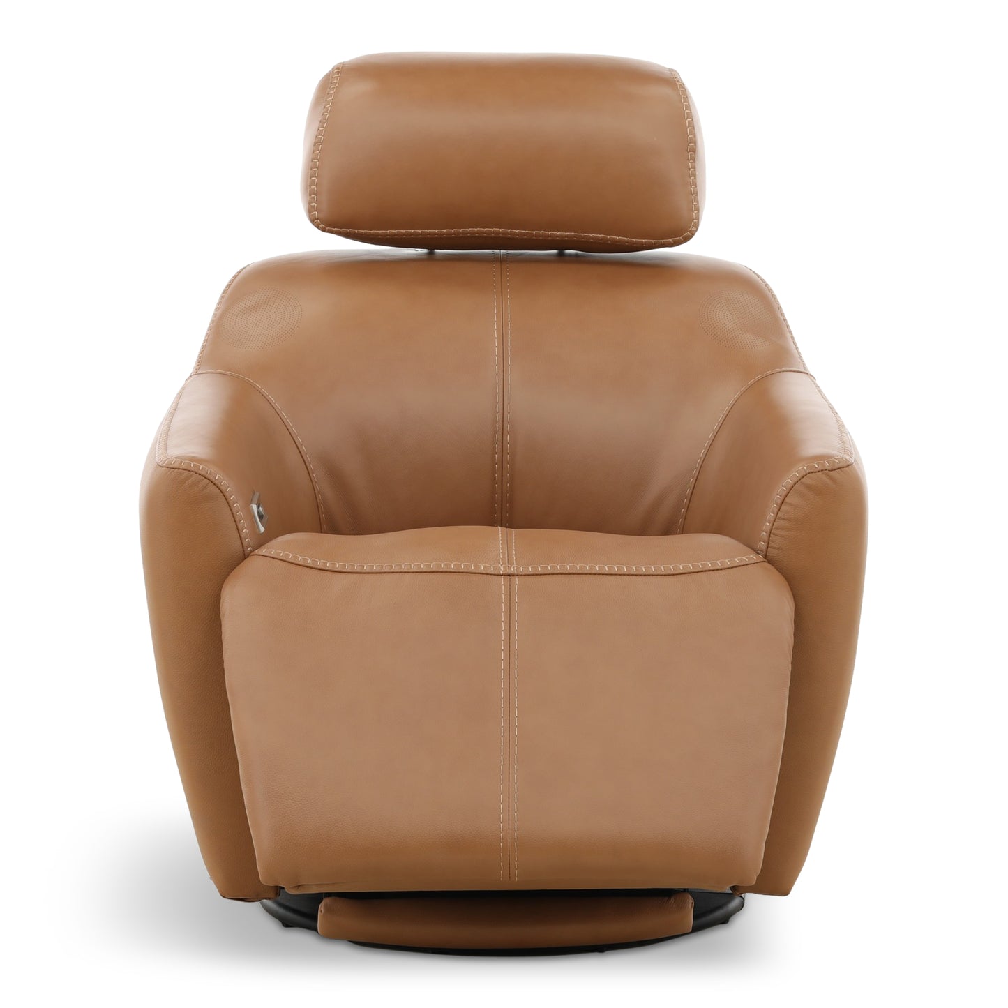 Walden Leather Power Swivel Recliner