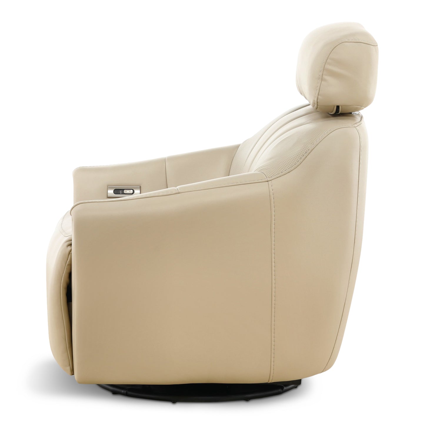 Warren Leather Swivel Power Recliner