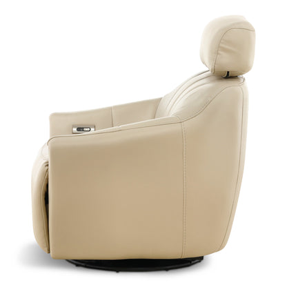 Warren Leather Swivel Power Recliner