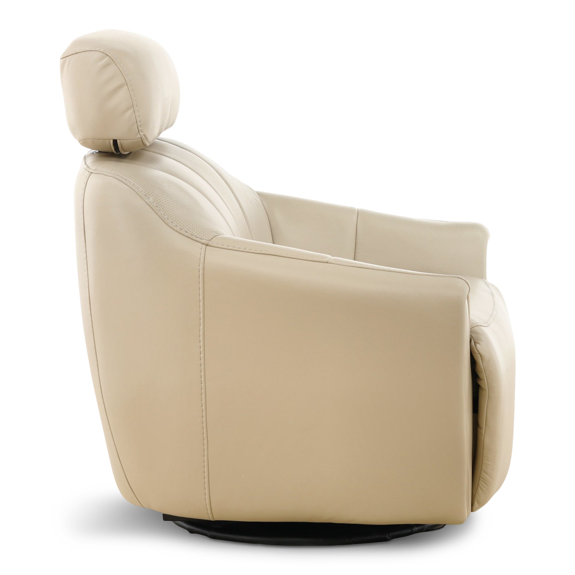 Warren Leather Swivel Power Recliner
