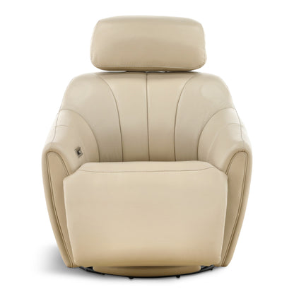 Warren Leather Swivel Power Recliner