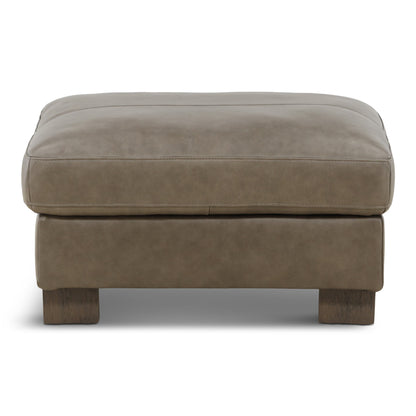 Alta Leather Ottoman