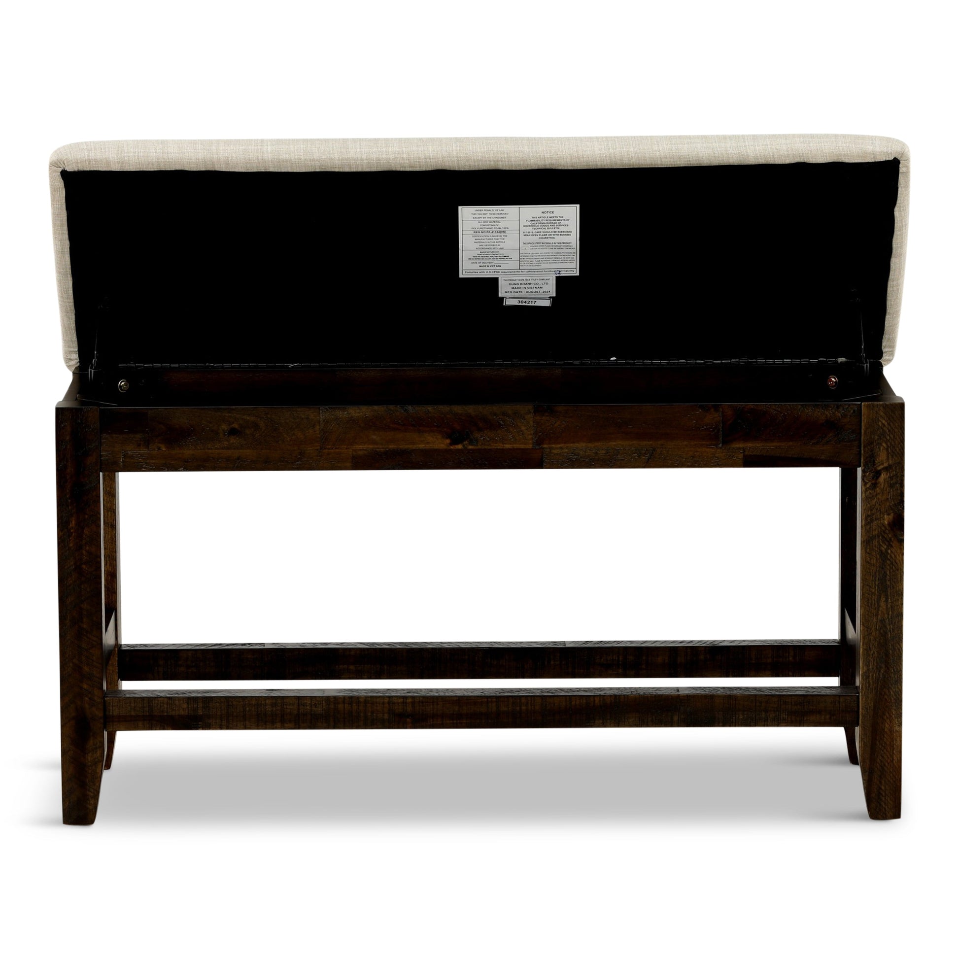 Solomon Counter Height Storage Dining Bench