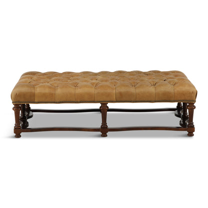 Lainey Leather Cocktail Ottoman