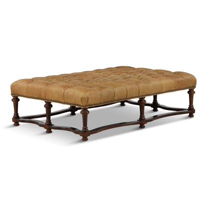 Lainey Leather Cocktail Ottoman