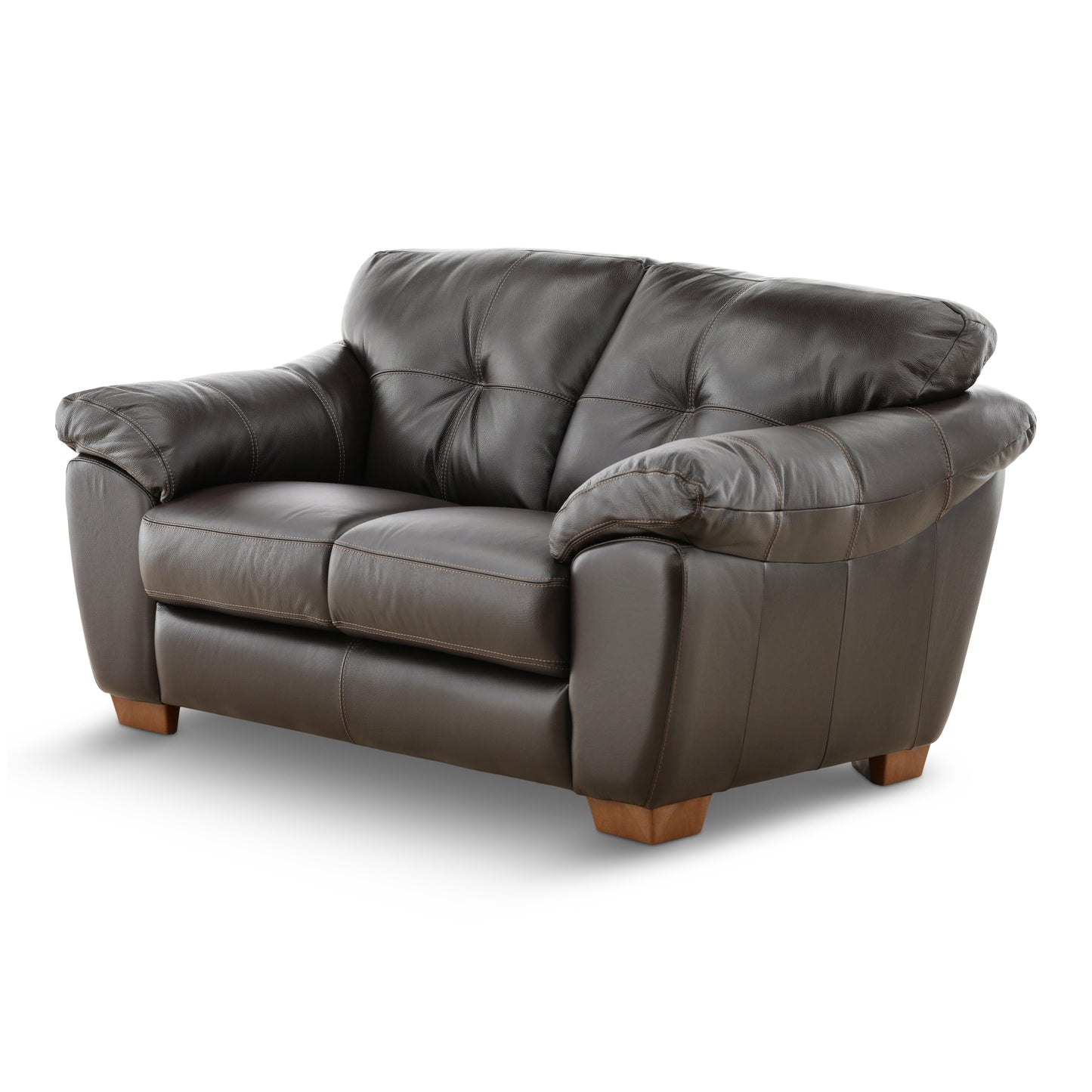 Camy Leather Loveseat