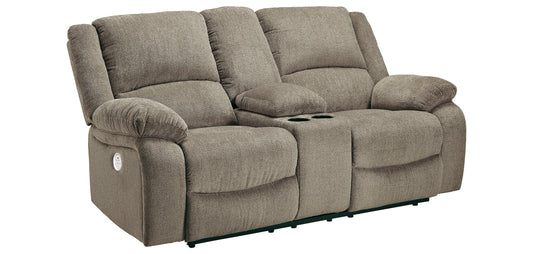 Draycoll Power Reclining Loveseat with Console