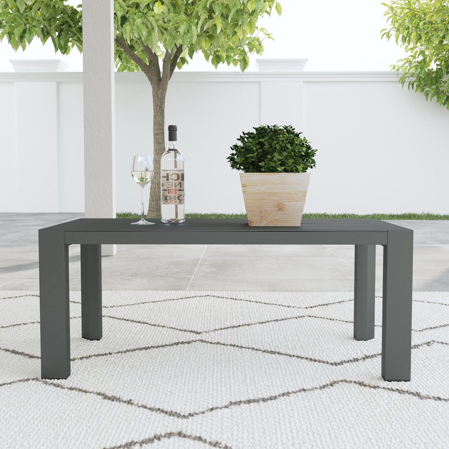 Grayton Outdoor Aluminum Coffee Table