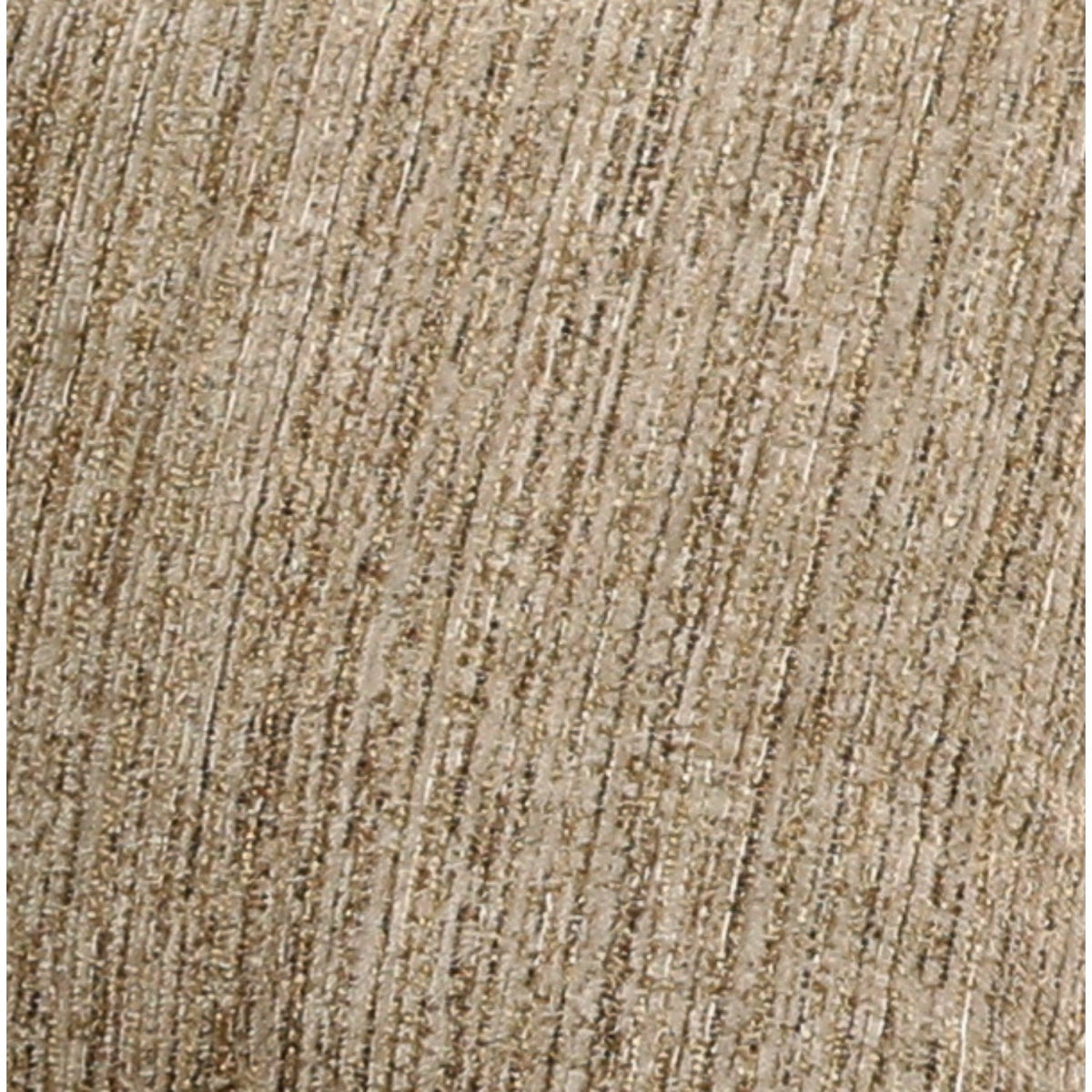 Close-up of beige textured woven upholstery fabric with fine vertical fibers