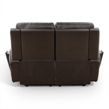 Flexsteel Trey Leather Power Reclining Loveseat
