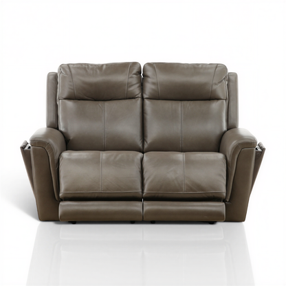 Flexsteel Trey Leather Power Reclining Loveseat