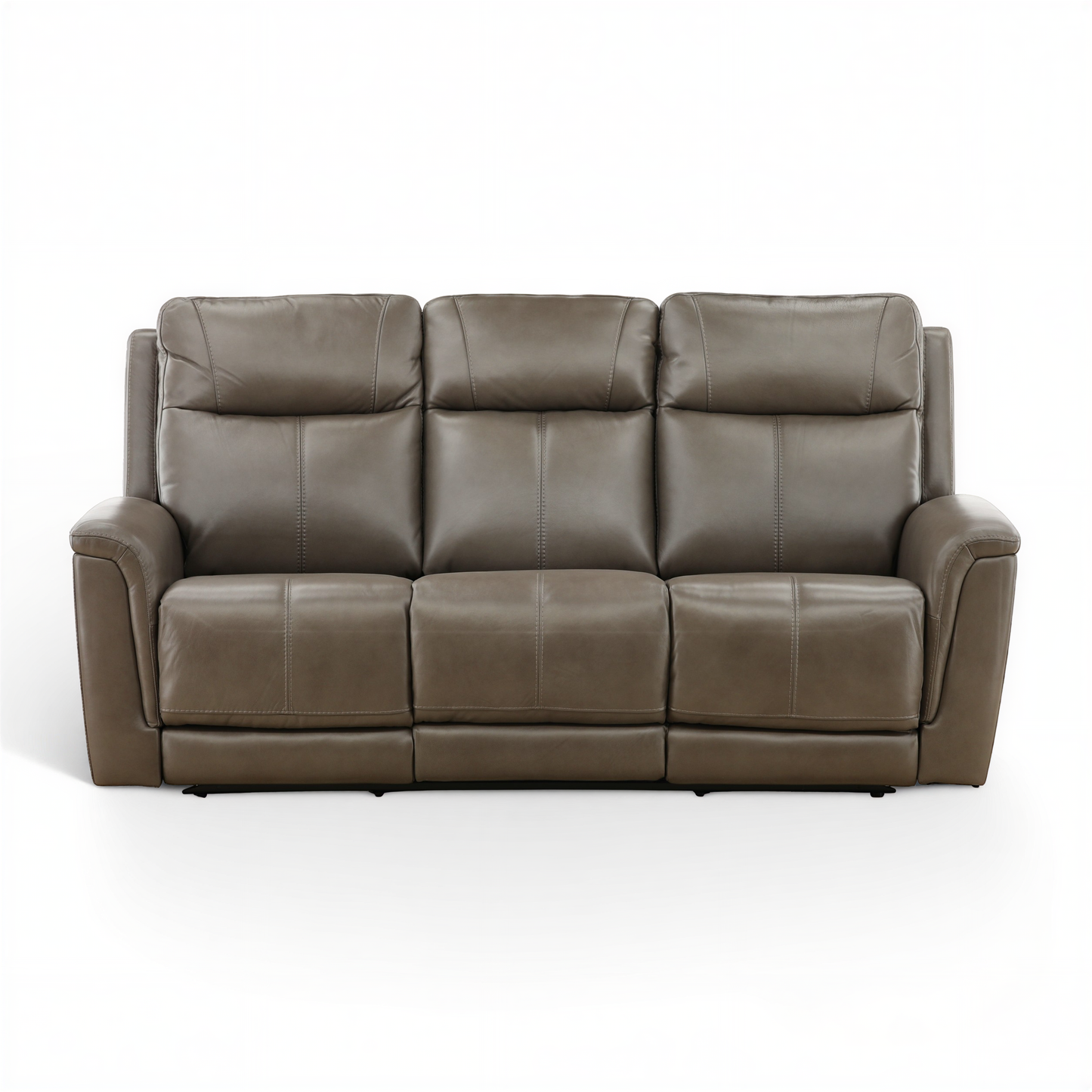 Flexsteel Trey Leather Power Reclining Sofa with Drop-Down Table