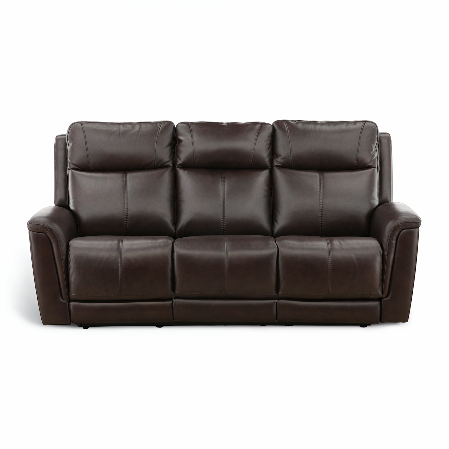 Flexsteel Trey Leather Power Reclining Sofa with Drop-Down Table
