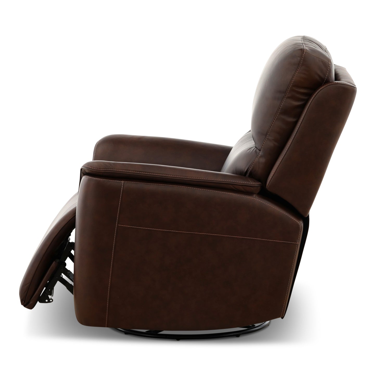 Flexsteel Karson Leather Power Swivel Glider Recliner