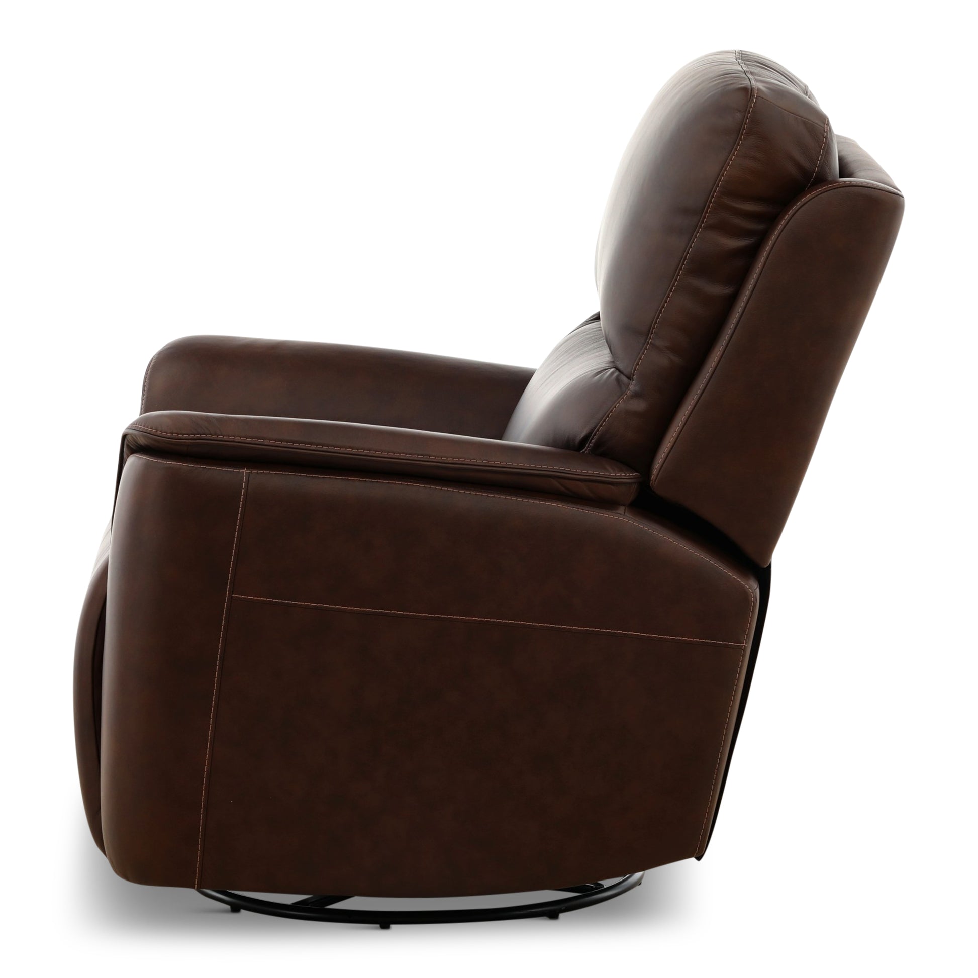 Flexsteel Karson Leather Power Swivel Glider Recliner