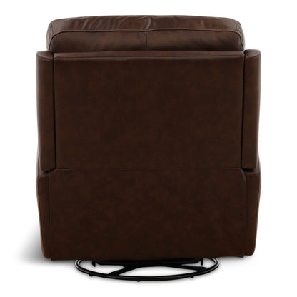 Flexsteel Karson Leather Power Swivel Glider Recliner