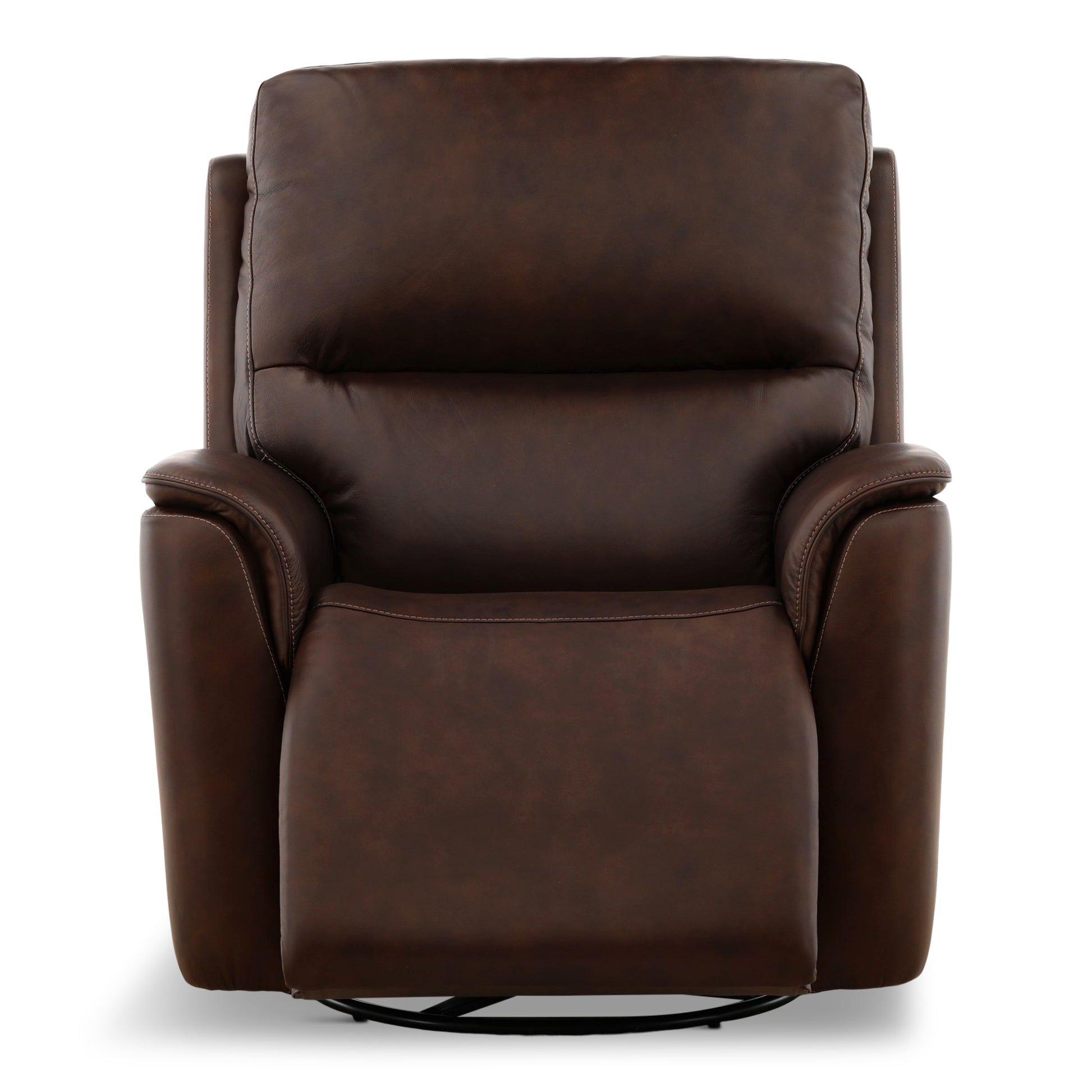Flexsteel Karson Leather Power Swivel Glider Recliner