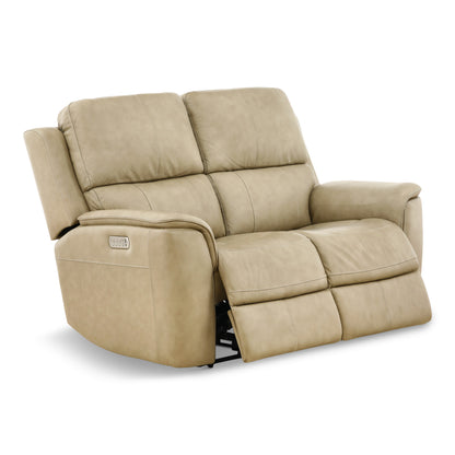 Karson Leather Power Reclining Loveseat