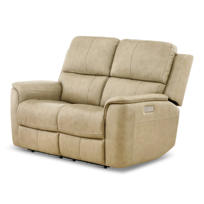 Karson Leather Power Reclining Loveseat