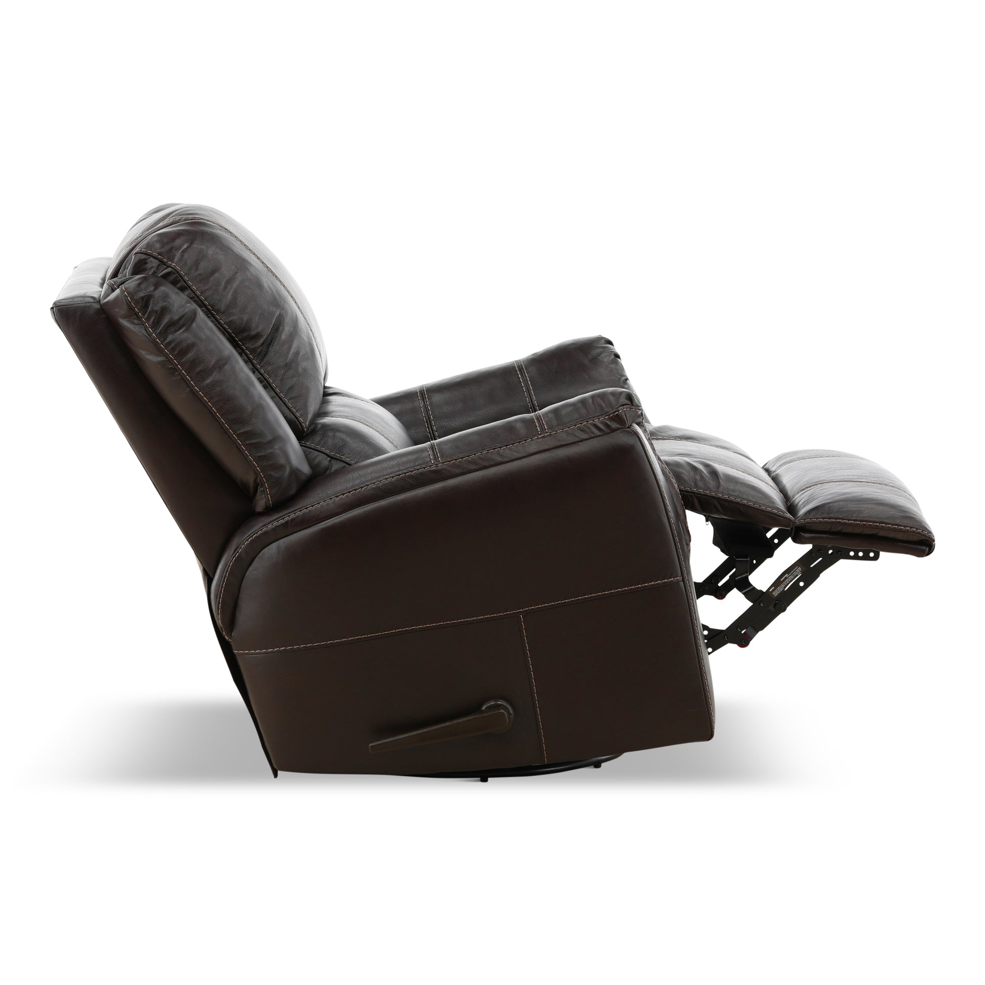 Delia Swivel Glider Leather Recliner