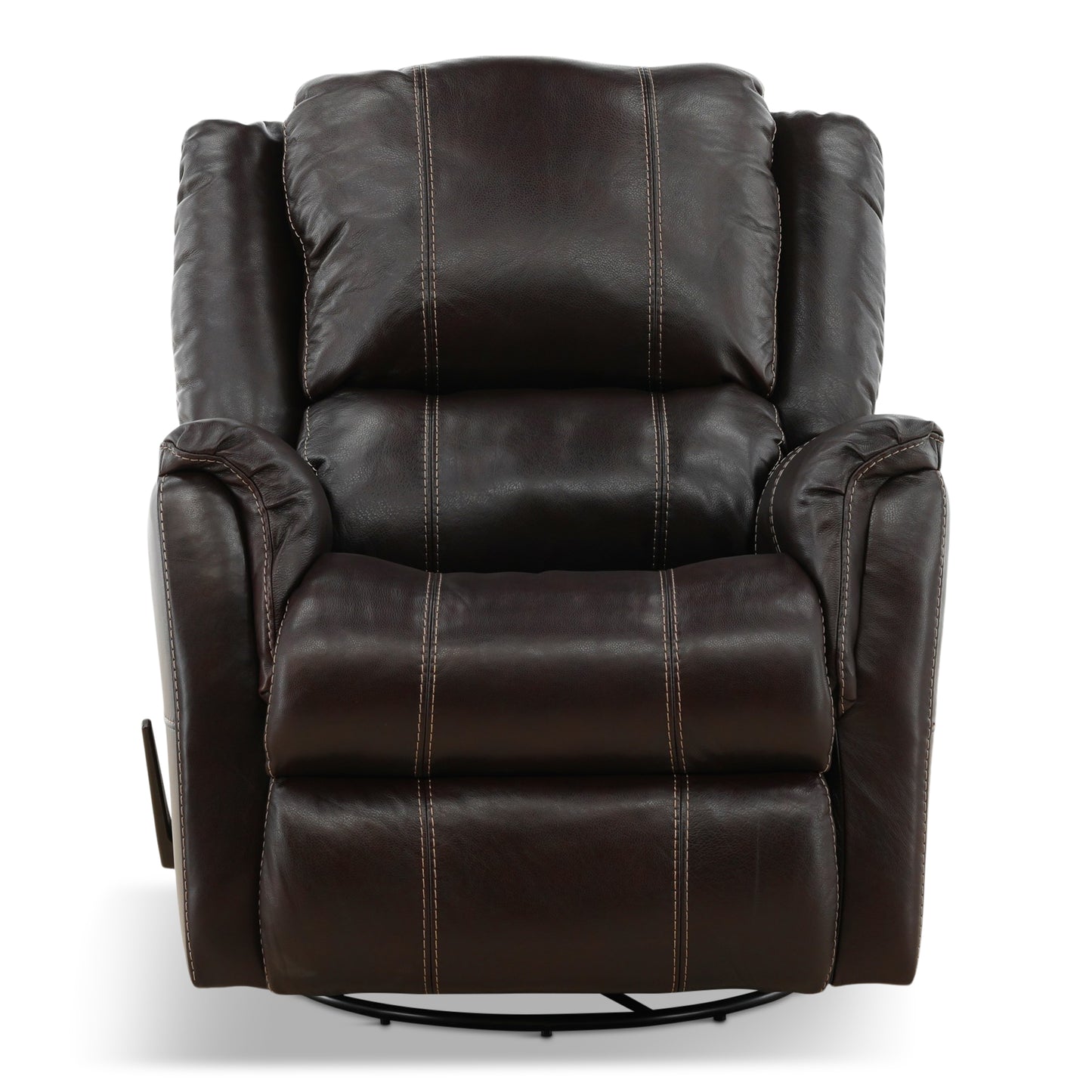 Delia Swivel Glider Leather Recliner