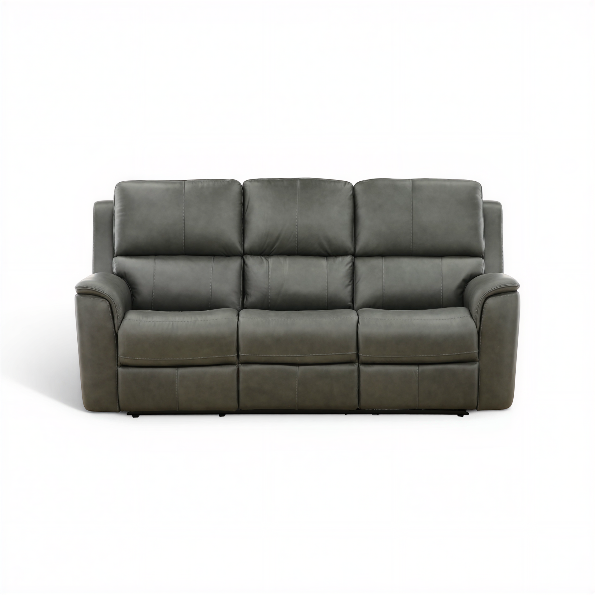 Flexsteel Grayson Leather power Sofa with Drop Down Table