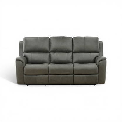 Flexsteel Grayson Leather power Sofa with Drop Down Table