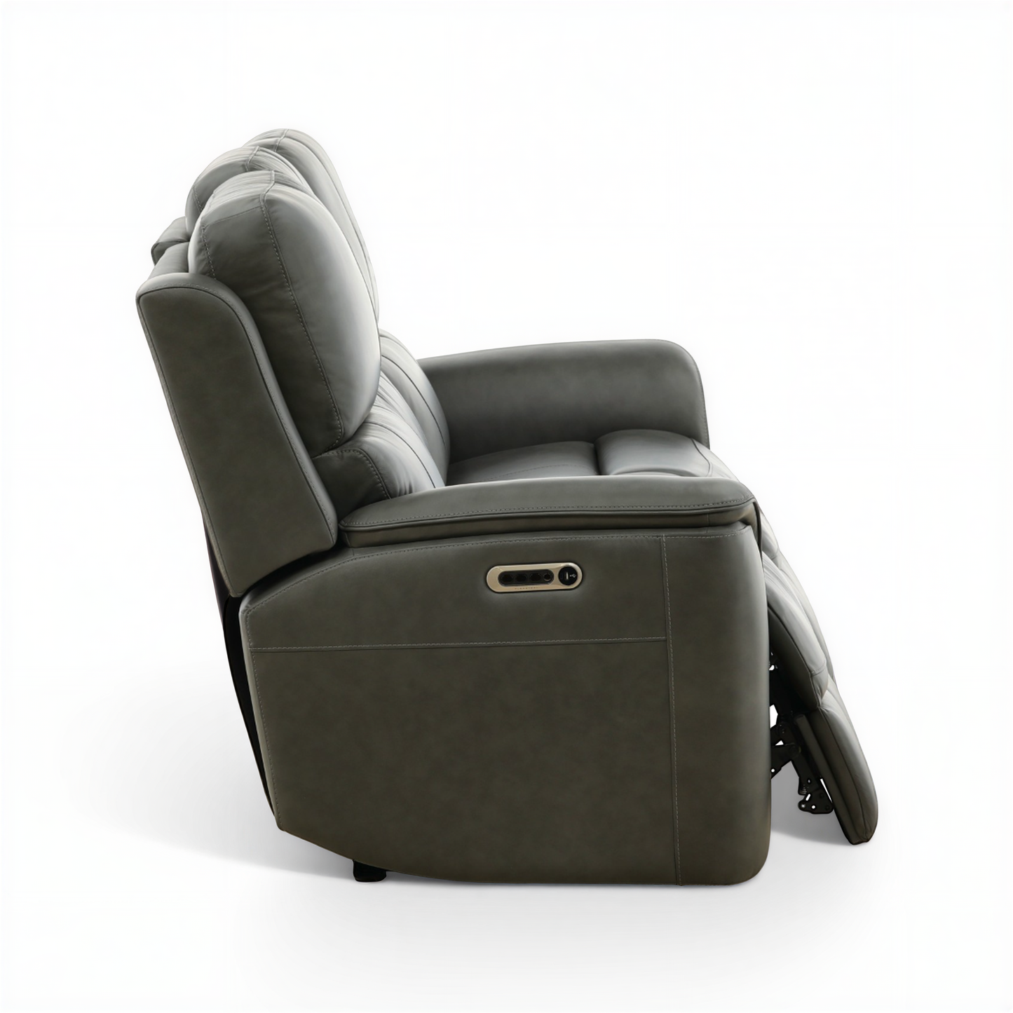 Flexsteel Grayson Leather power Sofa with Drop Down Table