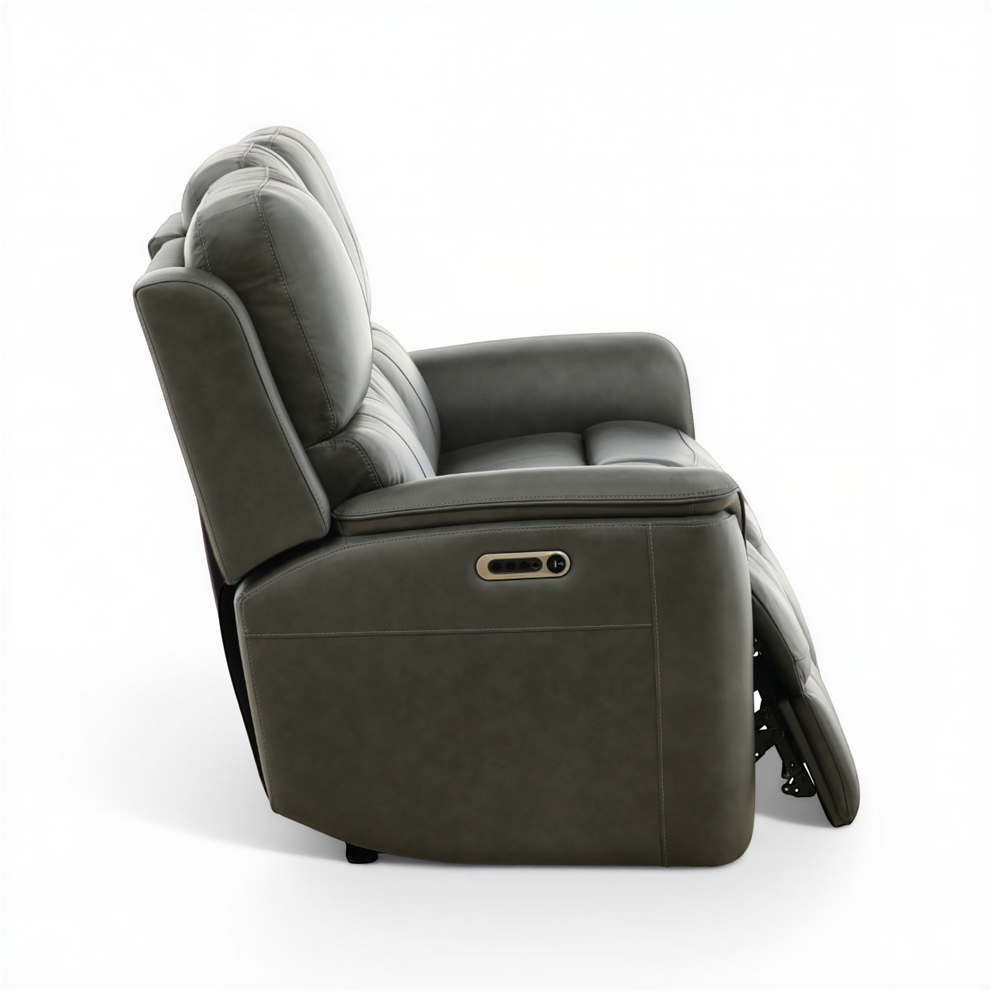 Flexsteel Grayson Leather power Sofa with Drop Down Table