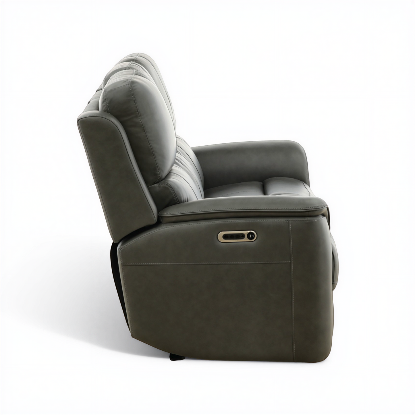 Flexsteel Grayson Leather power Sofa with Drop Down Table