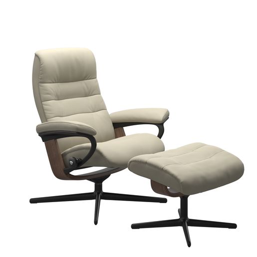 Opal Medium Cross Chair and Ottoman