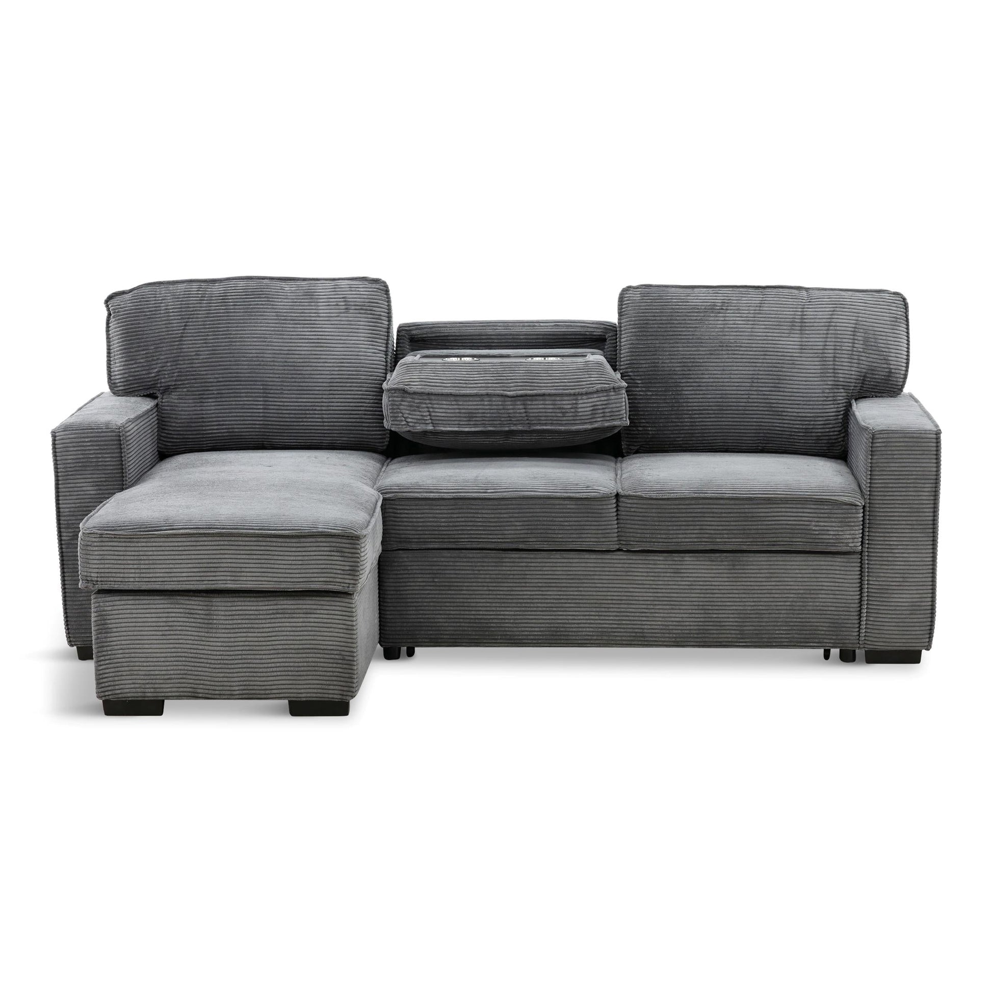 Amir 2-Piece Sectional With Sofa Bed