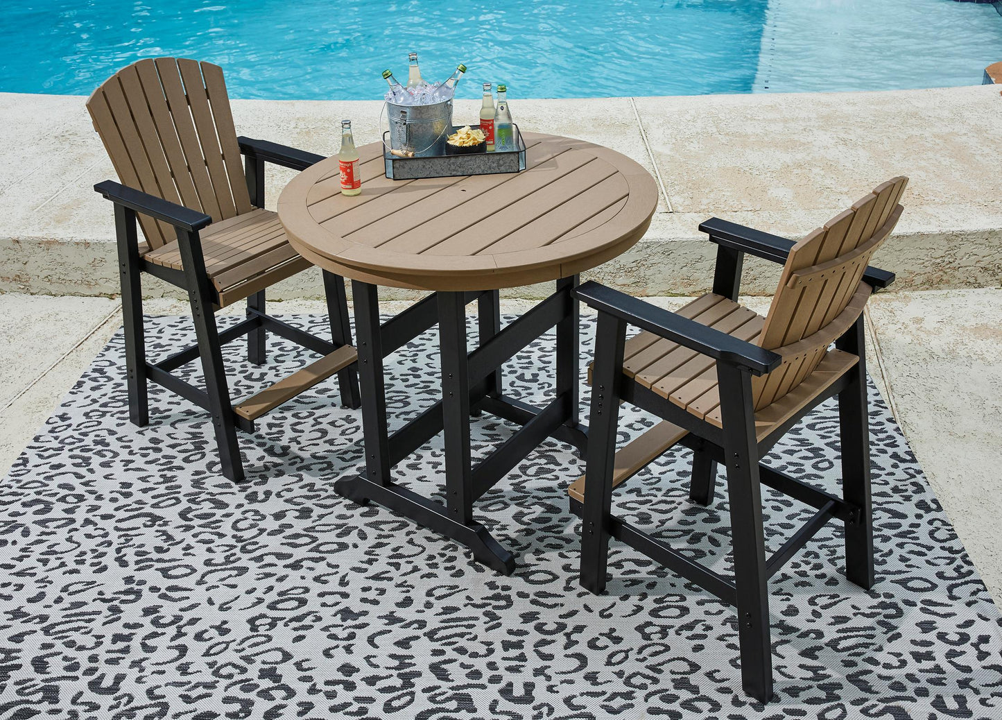 Fairen Trail 3-Piece Bar Height Outdoor Dining Set